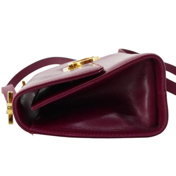 Ferragamo Gancini Burgundy Mini Handbag - Picture 3 of 8